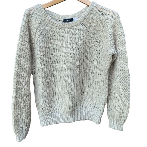 BDG Sweaters - Bdg women's medium cream knit sweater